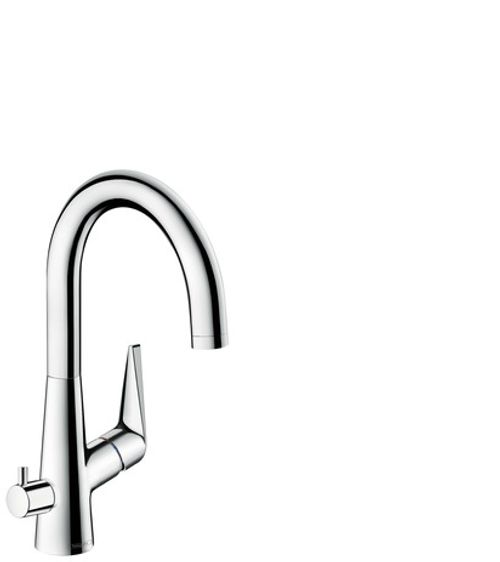 Hansgrohe-HG-Spueltischmischer-220-Talis-M51-Geraeteabsperrventil-1jet-chrom-72811000 gallery number 1